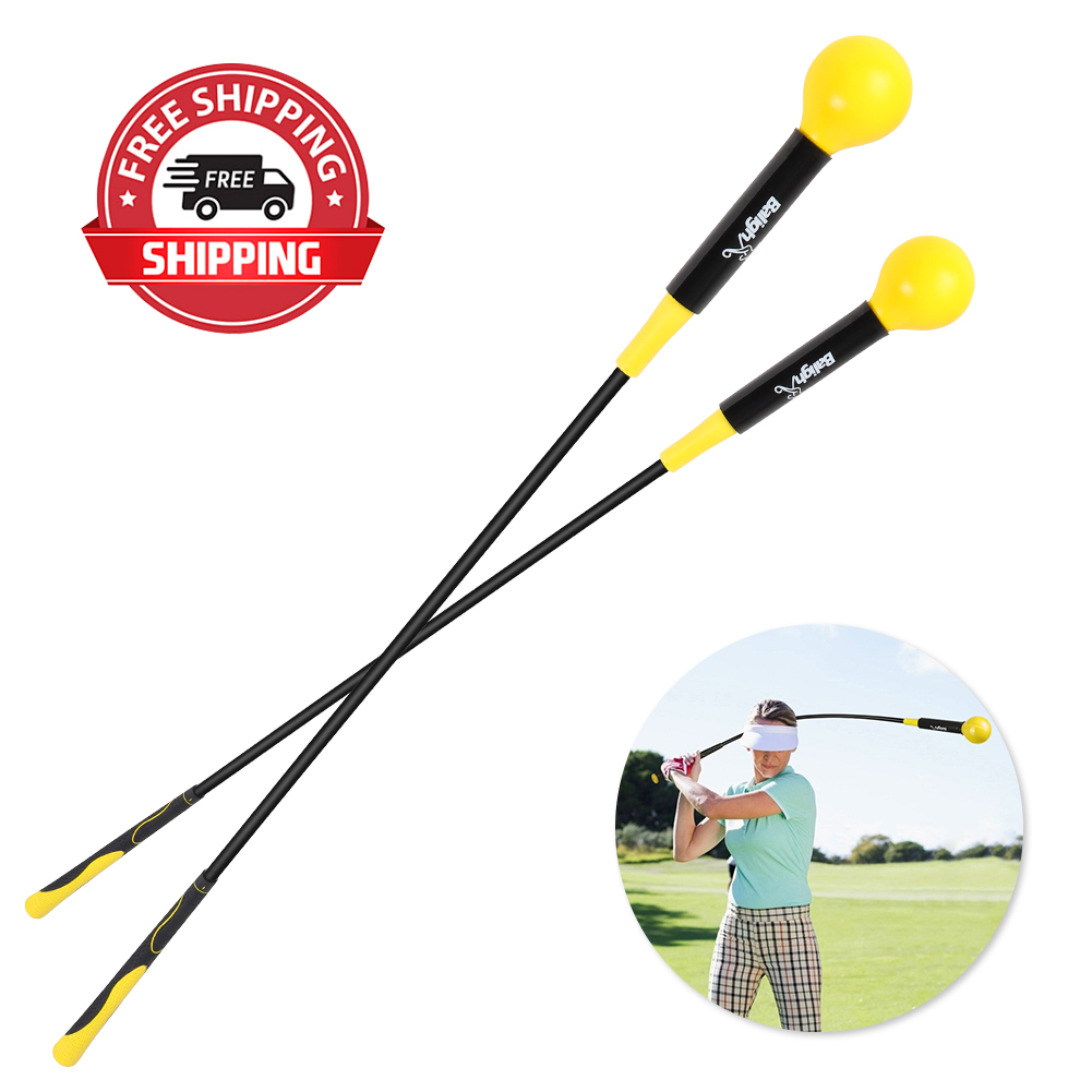 GOLF SWING TRAINER Stick Indoor Practice Power Strength Tempo Training ...